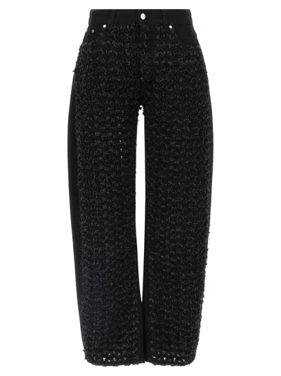 Stella Mccartney Bouclé Jeans In Black