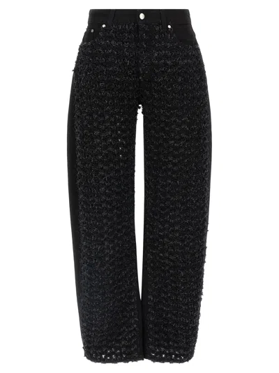 Stella Mccartney Bouclé Jeans In Black