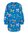 Stella Mccartney Bow Pattern Dress In Blue