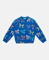 Stella Mccartney Bow Print Crewneck Sweatshirt In Multi