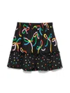 Stella Mccartney Bow-print Polka-dot Skirt In Black