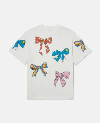 Stella Mccartney Bow Print T-shirt In White