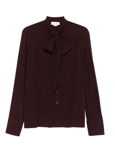 Stella Mccartney Bow-tie Silk Shirt In Red