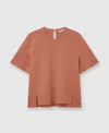 Stella Mccartney Boxy Short Sleeve T-shirt In Blush