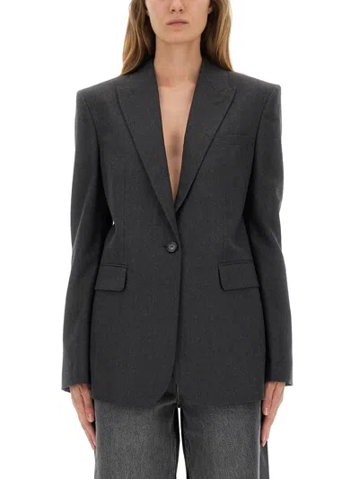 Stella Mccartney Boyfriend Jacket In Gray