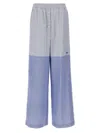 Stella Mccartney Relaxed Fit Trousers Featuring Striped Detailing In Light Blue