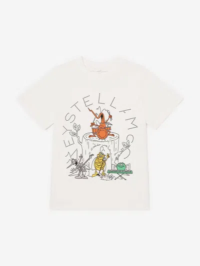 Stella Mccartney Babies'  Boys Bug Band T-shirt In White