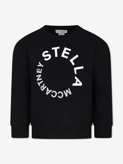 Stella Mccartney Kids'  Boys Circle Logo Sweatshirt In Black