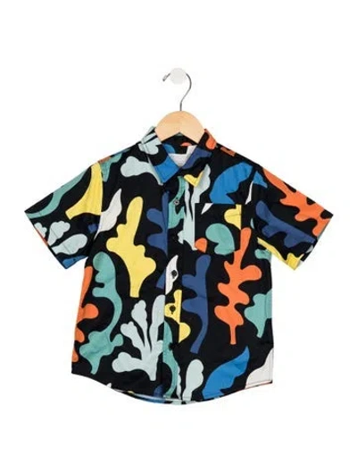 Pre-owned Stella Mccartney Babies' Boys' Collared Button Up Dress Shirt In Black