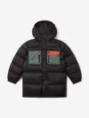 Stella Mccartney Boys Contrast Pocket Puffer Jacket In Black