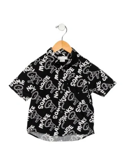 Pre-owned Stella Mccartney Babies' Boys' Graphic Button Up Shirt In Black