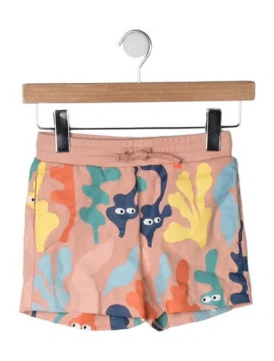 Pre-owned Stella Mccartney Kids' Boys' Graphic Printed Sweat Shorts In Orange
