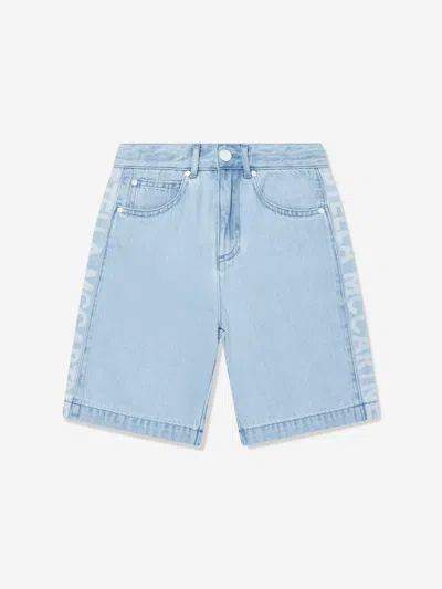 STELLA MCCARTNEY STELLA MCCARTNEY BOYS LOGO DENIM SHORTS