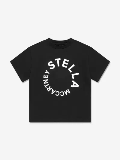 Stella Mccartney Babies'  Boys Logo T-shirt In Black