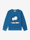 Stella Mccartney Boys Monster Sweatshirt In Blue