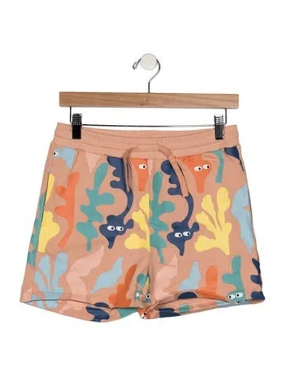 Pre-owned Stella Mccartney Kids' Boys Pattern Print Short In Orange