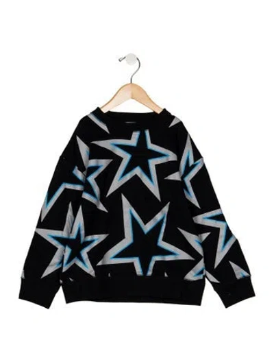 Pre-owned Stella Mccartney Kids' Boys Pattern Printed Crewneck Sweatshirt In Black