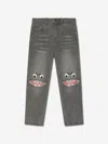 Stella Mccartney Shark Face Skinny-leg Jeans In Grey