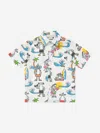 Stella Mccartney Printed Cotton Poplin T-shirt In Multicoloured