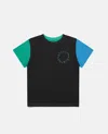 Stella Mccartney Boys Short Sleeve T Shirt With Logo In Black