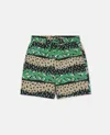 Stella Mccartney Boys Swim Shorts With Print In Multi