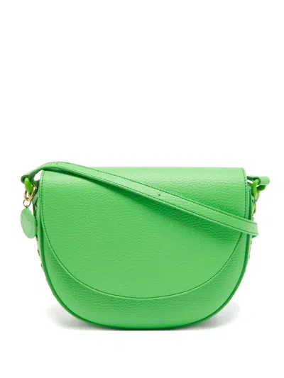 Pre-owned Stella Mccartney Braided-detail Crossbody Bag In Green