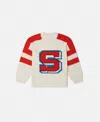 Stella Mccartney Brand Initial Knitted Jumper In Cream