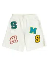Stella Mccartney Elastic Waistband Shorts In Nude & Neutrals