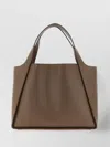 Stella Mccartney Logo-embellished Tote Bag In Brown