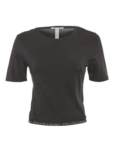 Pre-owned Stella Mccartney Branded-band T-shirt In Gray