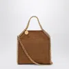 Stella Mccartney Brandy Coloured Micro Falabella Tote Bag In Brown