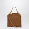 Stella Mccartney Brandy Coloured Micro Falabella Tote Bag In Brown
