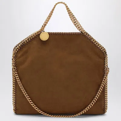 Stella Mccartney Brandy Falabella Fold Over Bag Women In Brown