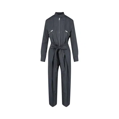 Pre-owned Stella Mccartney Brielle All In One Jumpsuit 'blue/grey' | Women's Size 40