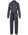 Stella Mccartney Brielle All-in-one Wool-blend Jumpsuit In Gray