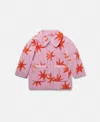 Stella Mccartney Bright Stars Coat In Pink And Red