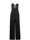 Stella Mccartney Broderie Anglaise Bustier Jumpsuit In Schwarz