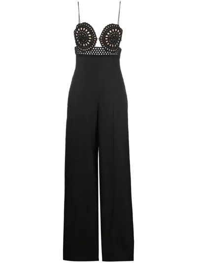 Stella Mccartney Broderie Anglaise Bustier Jumpsuit In 1000