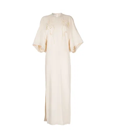 Stella Mccartney Broderie-anglaise Cotton Midi Dress In White