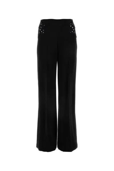 STELLA MCCARTNEY STELLA MCCARTNEY BRODERIE-ANGLAISE WIDE-LEG TAILORED TROUSERS