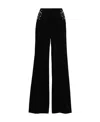 Stella Mccartney Cropped Straight Leg Wool Trousers In Black
