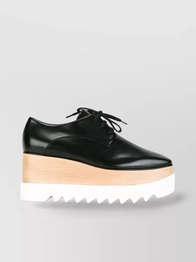 Stella Mccartney Elyse Platform Lace-up Shoes In Black