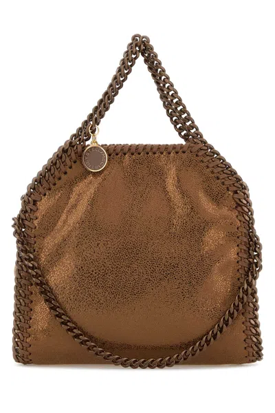 Stella Mccartney Bronze Shaggy Deer Mini Falabella Handbag In Brown
