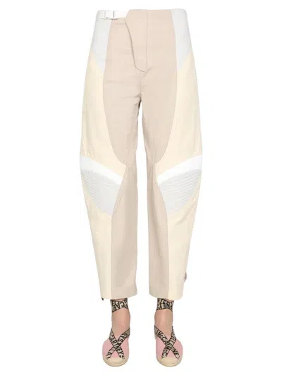 Stella Mccartney Brooke Colour-block Paneled Twill Tapered Trousers In Multi-colour