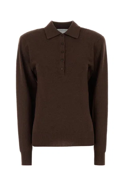 Stella Mccartney Brown Cashmere Blend Polo Shirt