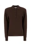 Stella Mccartney Collar Design Cashmere Blend Polo Shirt