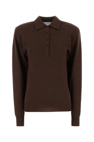 Stella Mccartney Brown Cashmere Blend Polo Shirt