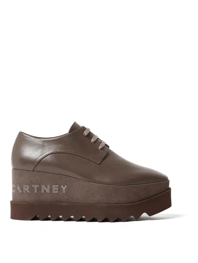 Stella Mccartney Brown Elyse Platform Sneakers In Grey