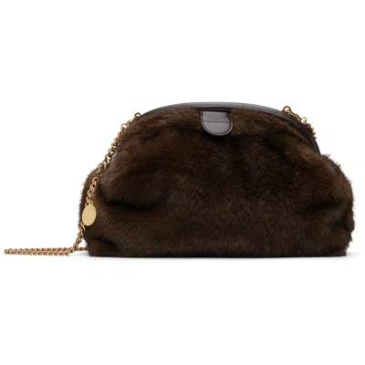 Stella Mccartney Brown Falabella Plush Soft Clutch In 2007 Coffee