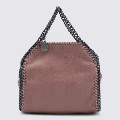 Stella Mccartney Brown Faux Leather Tiny Falabella Crossbody Bag In Pink